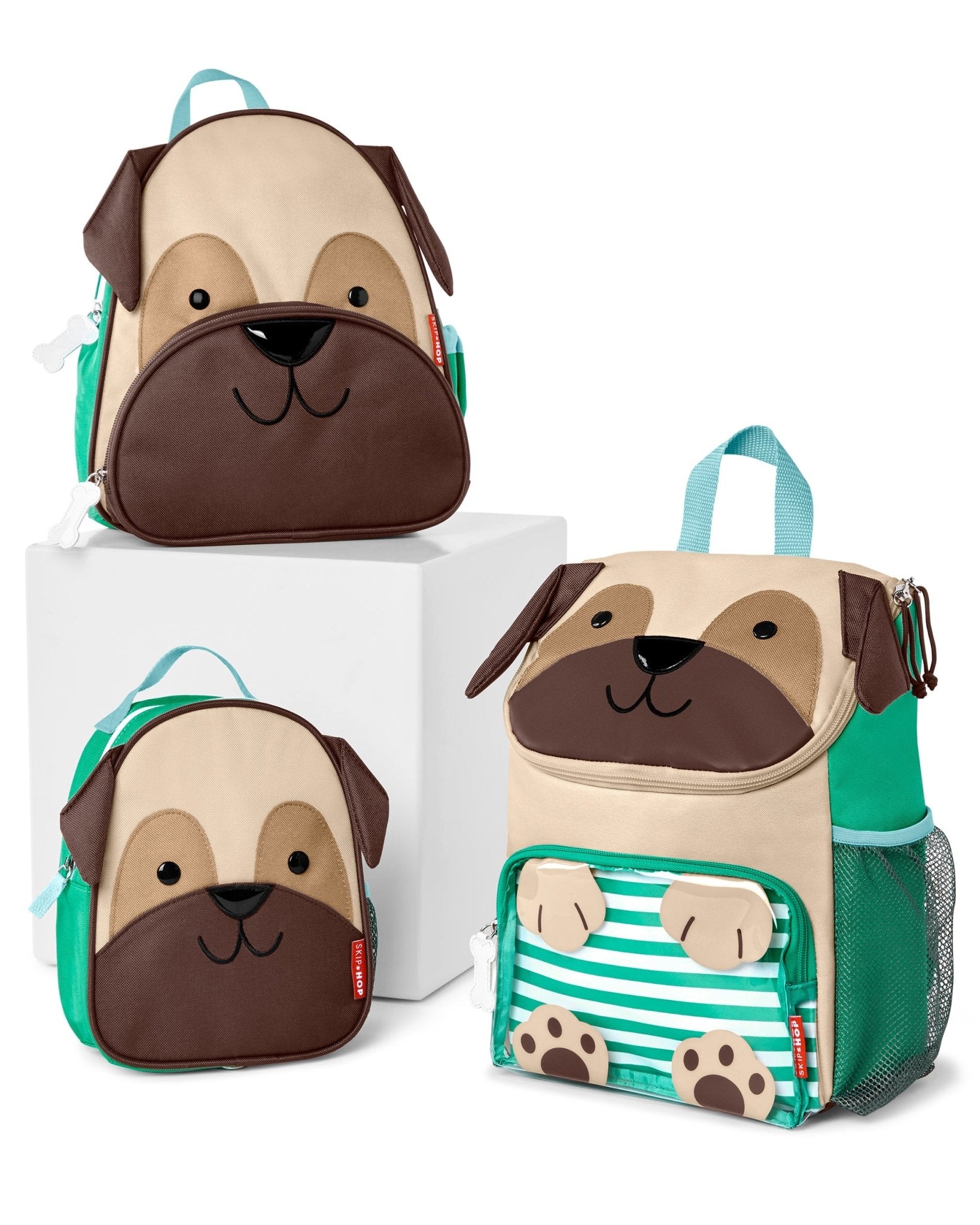SKIP HOP ZOO MINI BACKPACK WITH REINS - PUG - Bubs Universe
