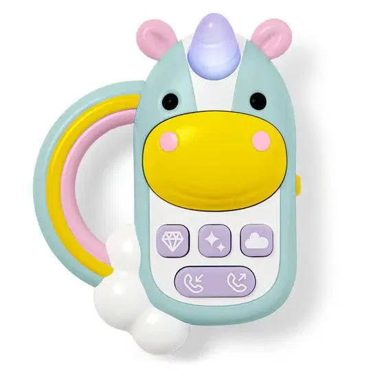 SKIP HOP ZOO UNICORN MUSICAL TOY PHONE SHAPE
