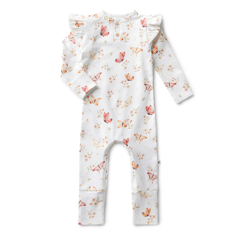 Snuggle Hunny, Butterfly Organic Growsuit