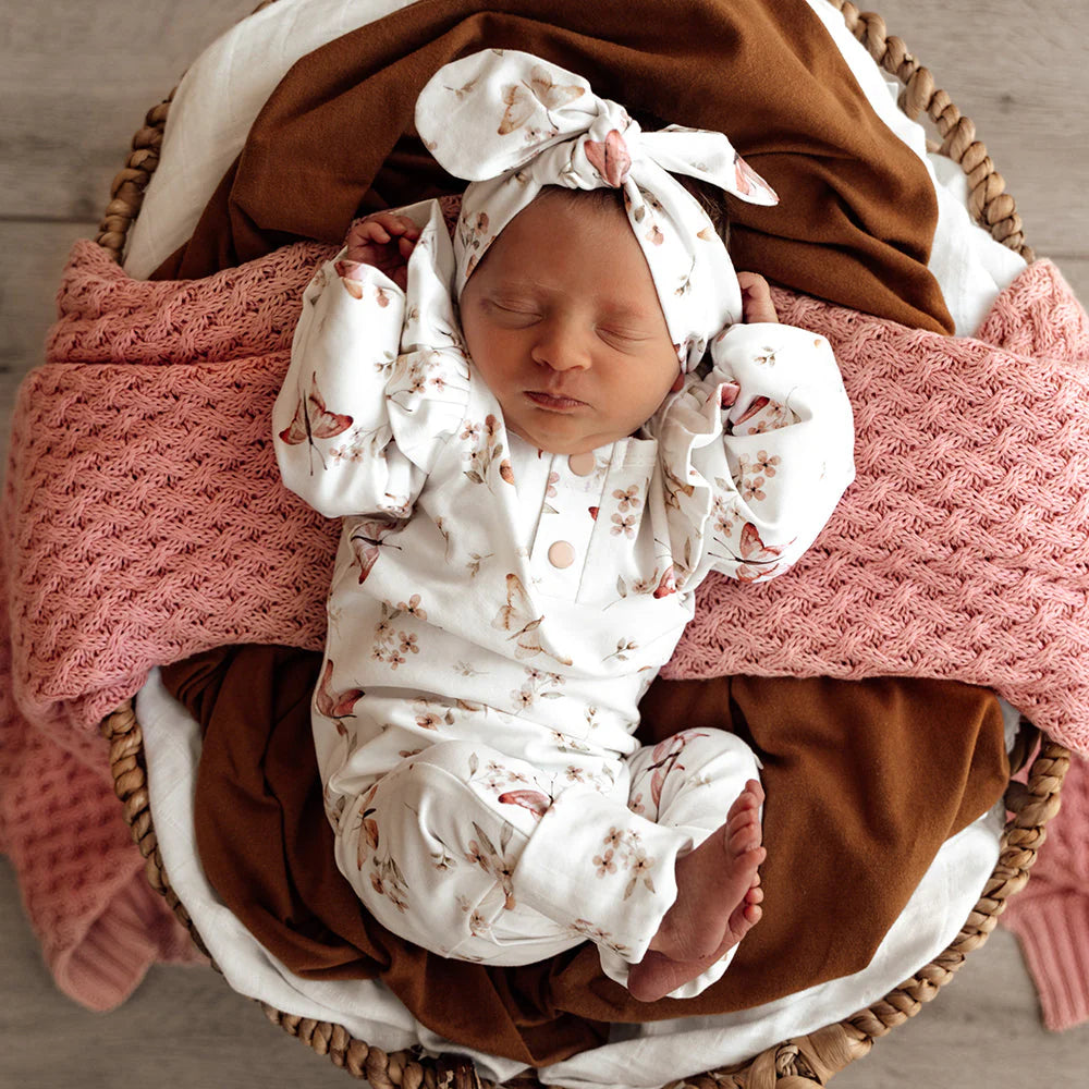 Snuggle Hunny, Butterfly Organic Growsuit