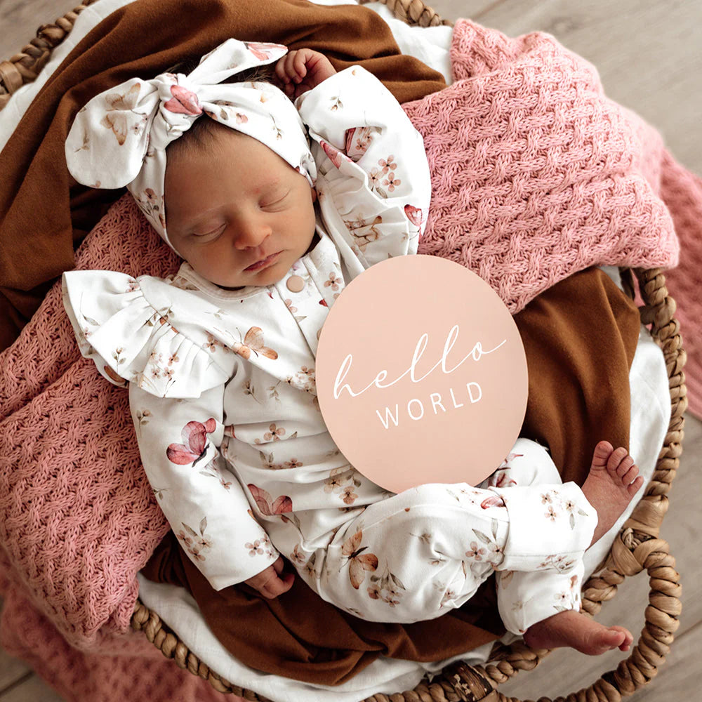 Snuggle Hunny, Butterfly Organic Growsuit