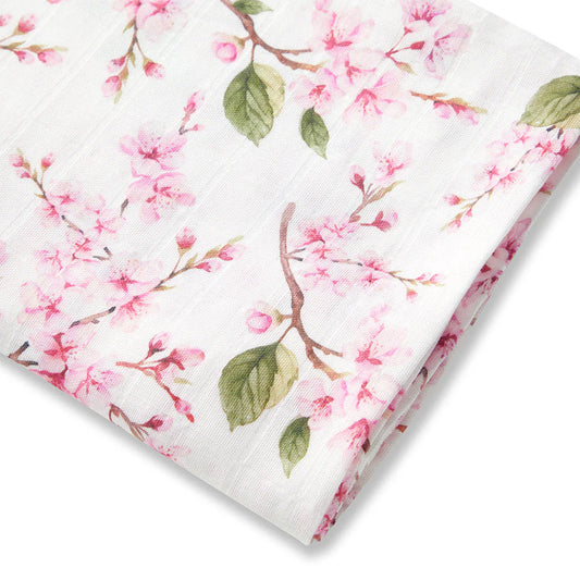 Snuggle Hunny, Cherry Blossom Organic Muslin Wrap