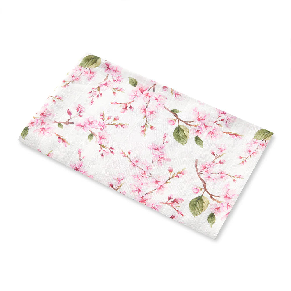 Snuggle Hunny, Cherry Blossom Organic Muslin Wrap