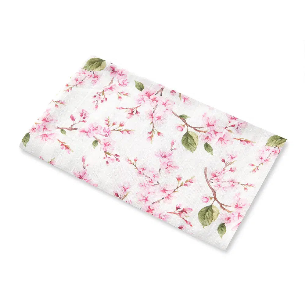 Snuggle Hunny, Cherry Blossom Organic Muslin Wrap