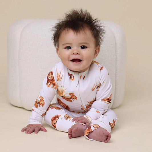 Snuggle Hunny, Lion Organic Snugglesuit Convertible Romper