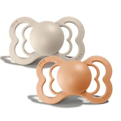 BIBS Supreme, Silicone S2 - Vanilla/Peach - (2pk)