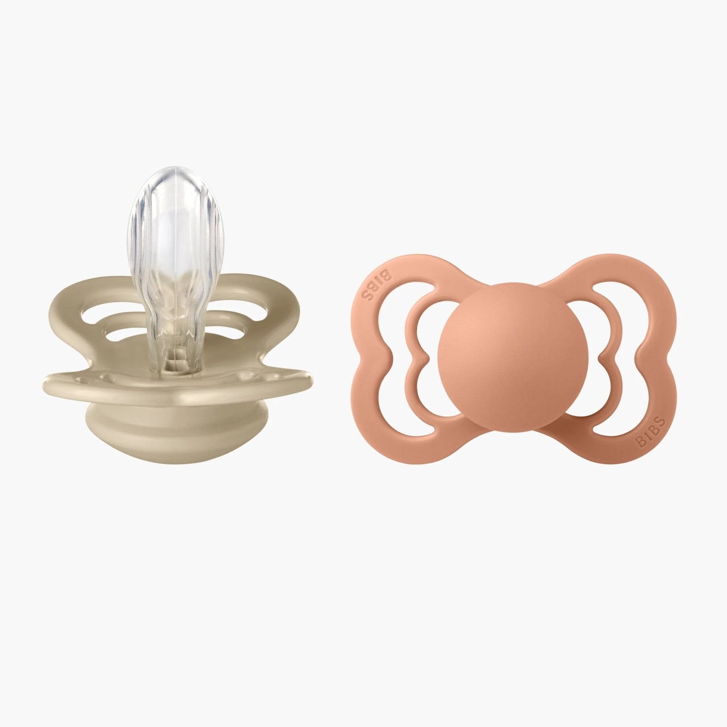 BIBS Supreme, Silicone S2 - Vanilla/Peach - (2pk)