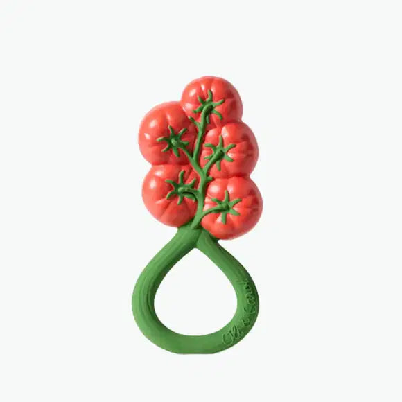 Oli & Carol Tomato Rattle Toy