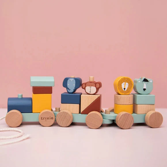 Trixie Wooden animal train