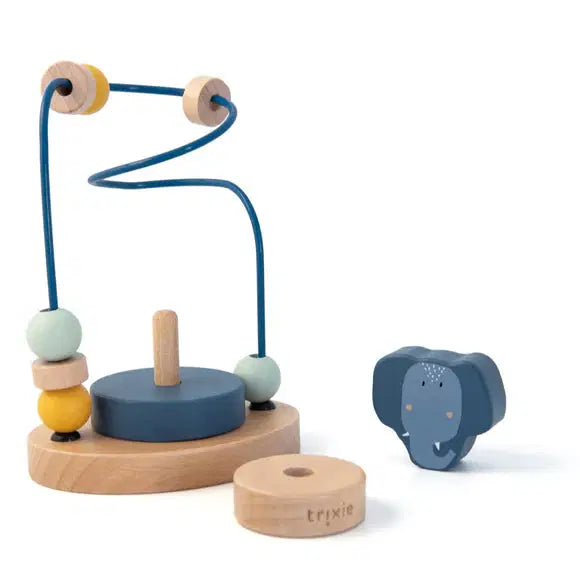 trixie wooden beads maze mrs elephant