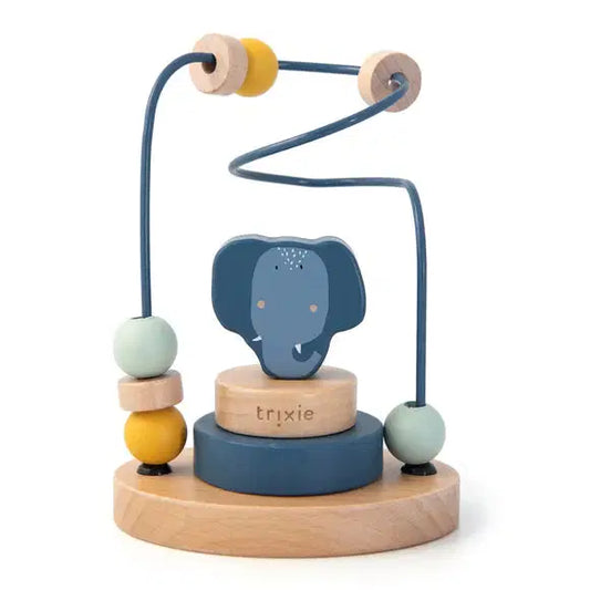 trixie wooden beads maze mrs elephant