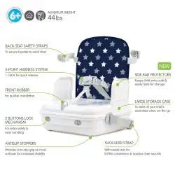 YummiGo Collection ON - THE - GO BOOSTER & STORAGE CASE. 20KG/6+M - Bubs Universe